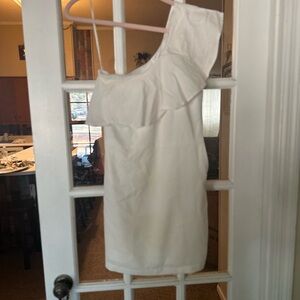 TCEC One Shoulder White Dress
